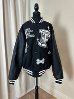 Bulldog Varsity Jacket | Black *Final Sale*