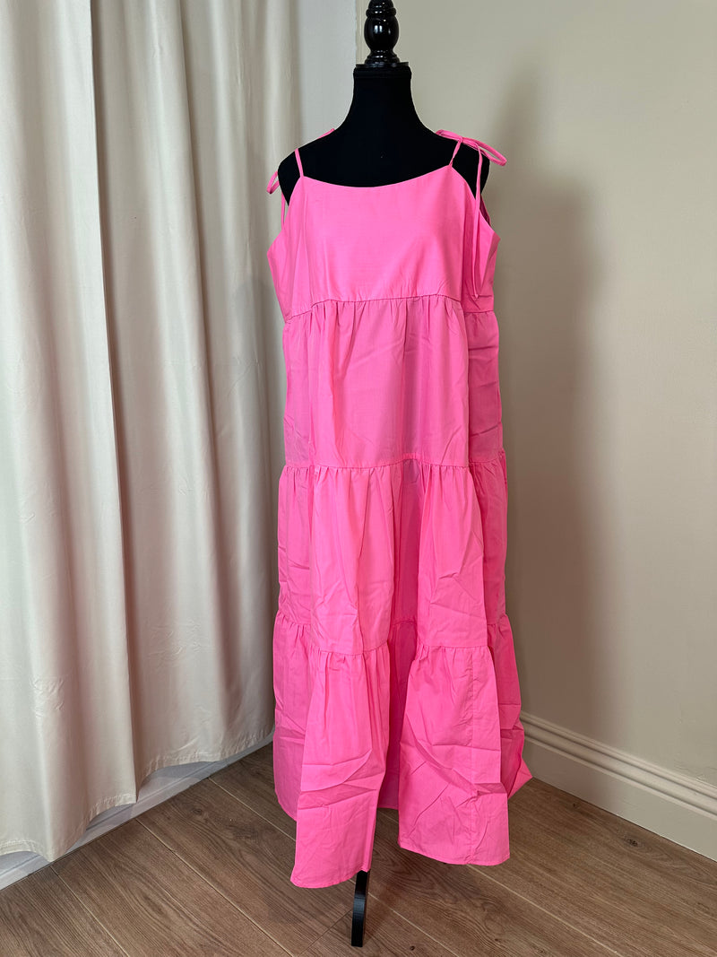 Tiered Sundress | Pink *Final Sale*