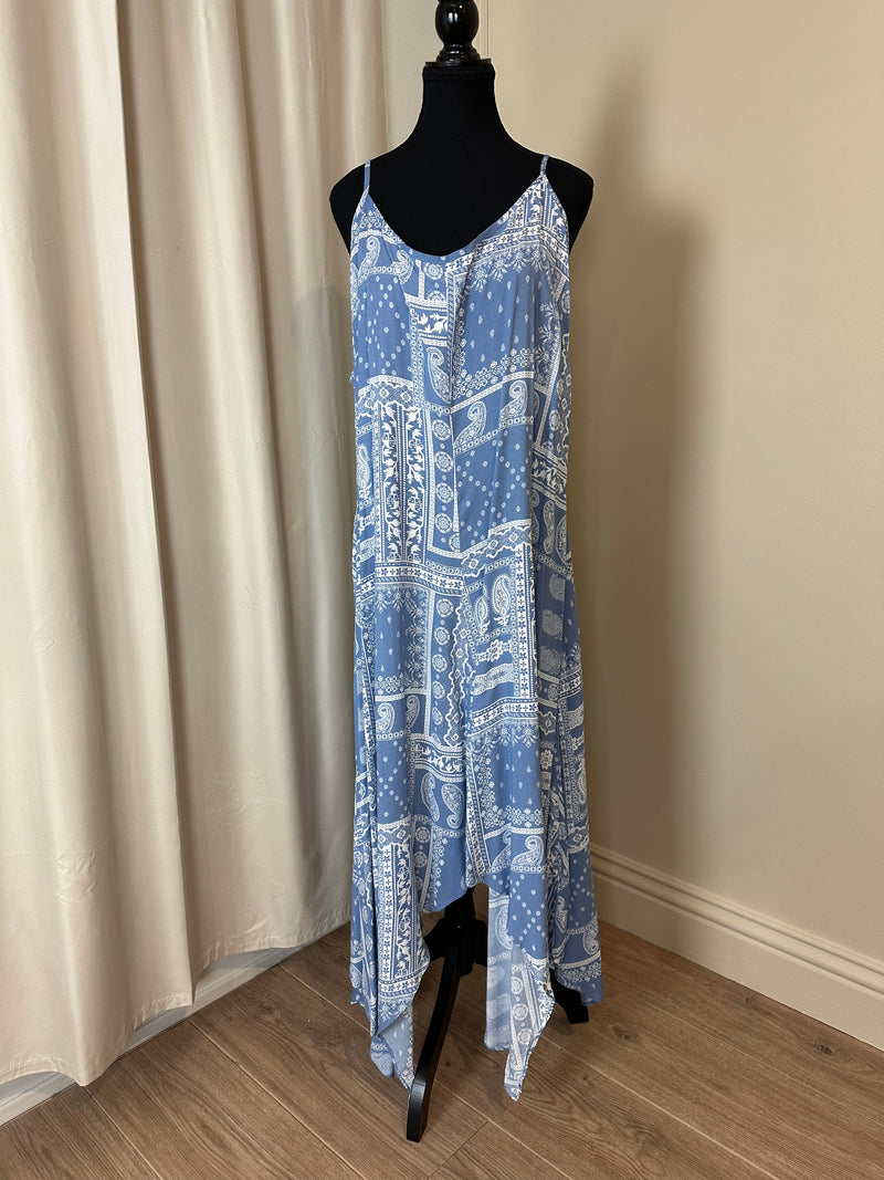 Bandana Print Sundress | Blue *Final Sale*