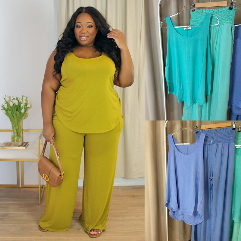 Breezy Wide Leg Pant Set *Final Sale*