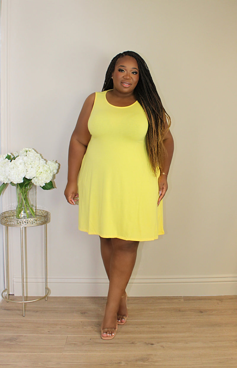 Day to Night Tank Dress | Lemon