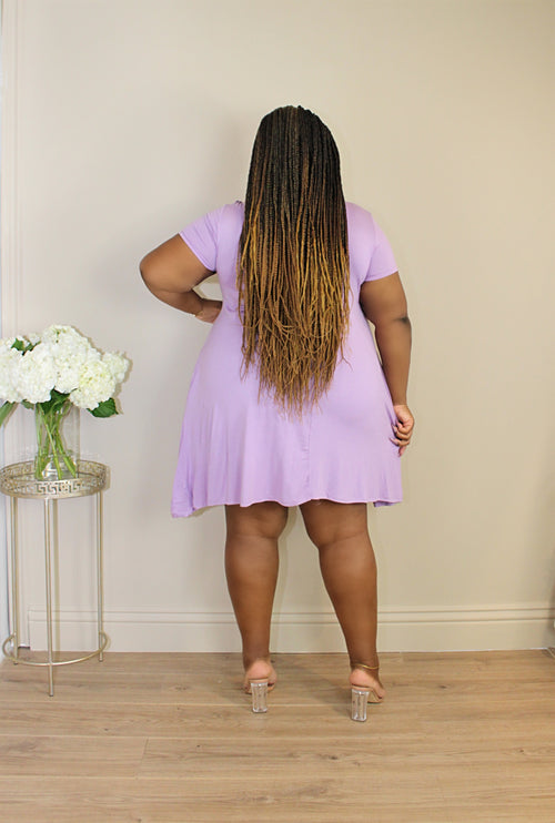 Day to Night Swing Dress | Lilac