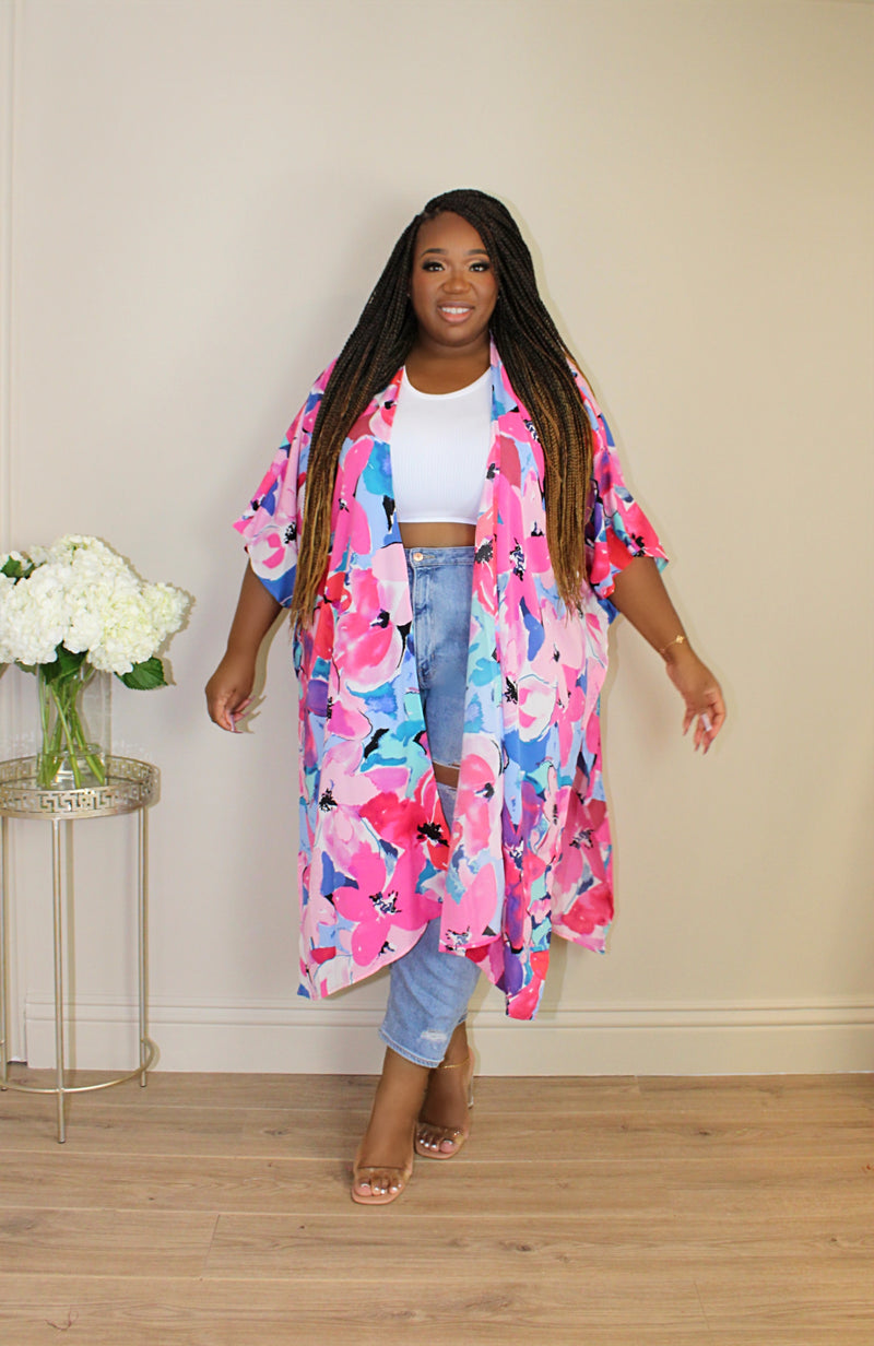 Floral Duster | Pink Mix