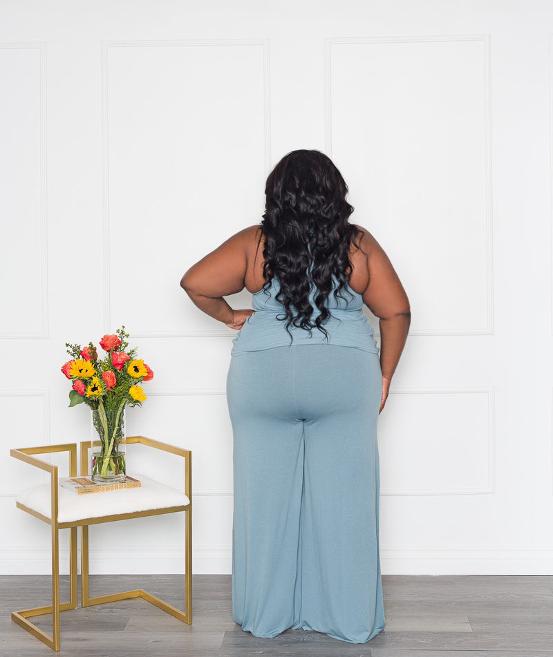 Take Me Tulum Wide Leg Pant Set | Lagoon