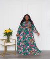 Feeling Fall Chiffon Maxi | Teal Mix