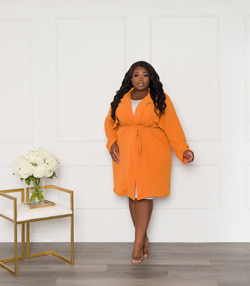 Cardi Trench | Pumpkin