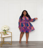 Fit & Flare Mini Dress | Midnight Berry