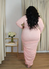 In High Demand Ruched Maxi | Light Rose