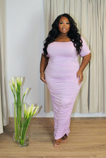 In High Demand Ruched Maxi | Lilac