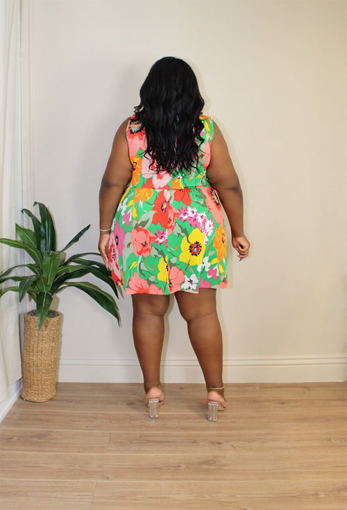 Pansy Mini Sun Dress | Kelly Mix