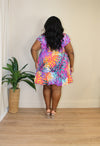 Tropical Tiered Sun Dress | Multi