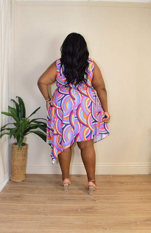 Vibrant Midi Dress | Multi