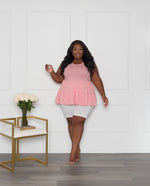 Tiered Tank Short Set | Peachy Pink