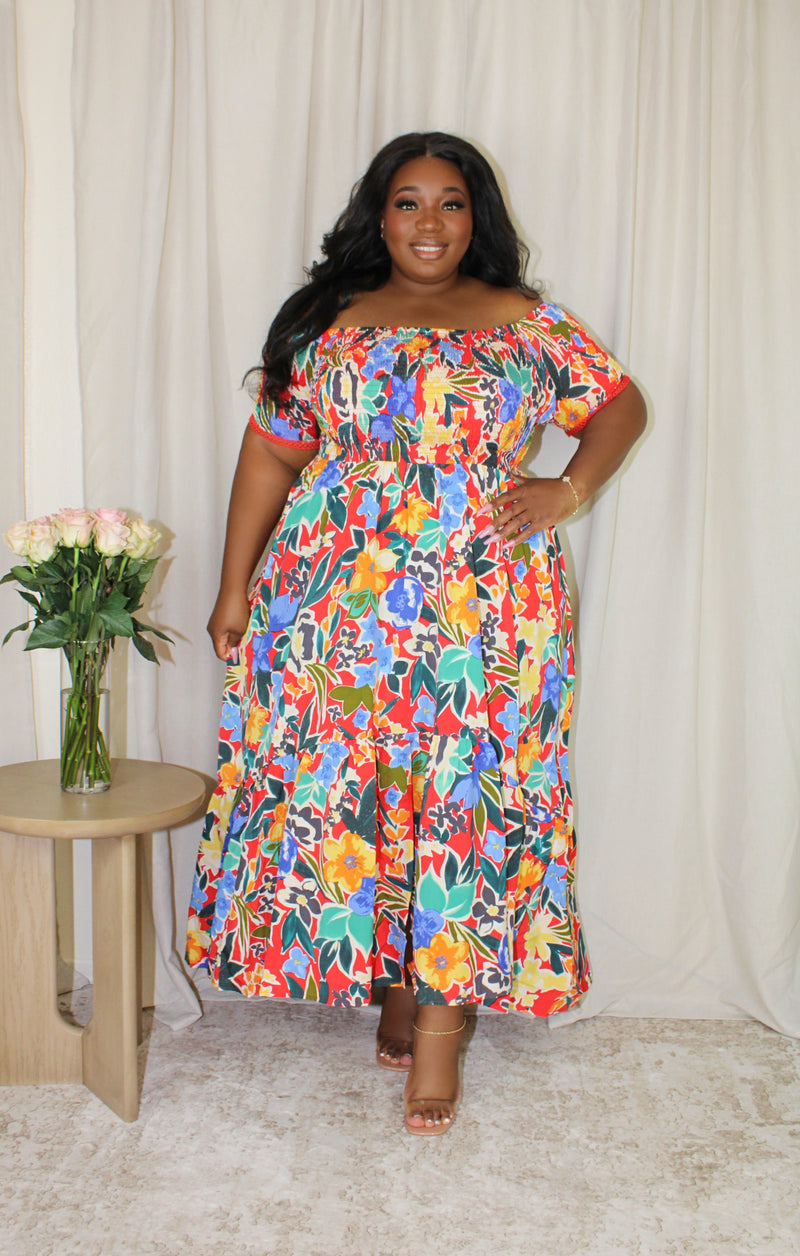 maxi dress multi Navy Multi Pleated Maxi Dress 38638