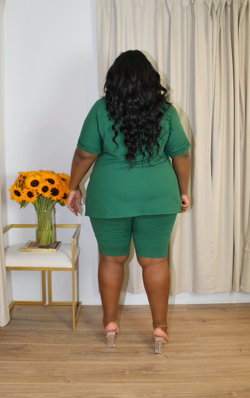 About Town Short Set | Emerald