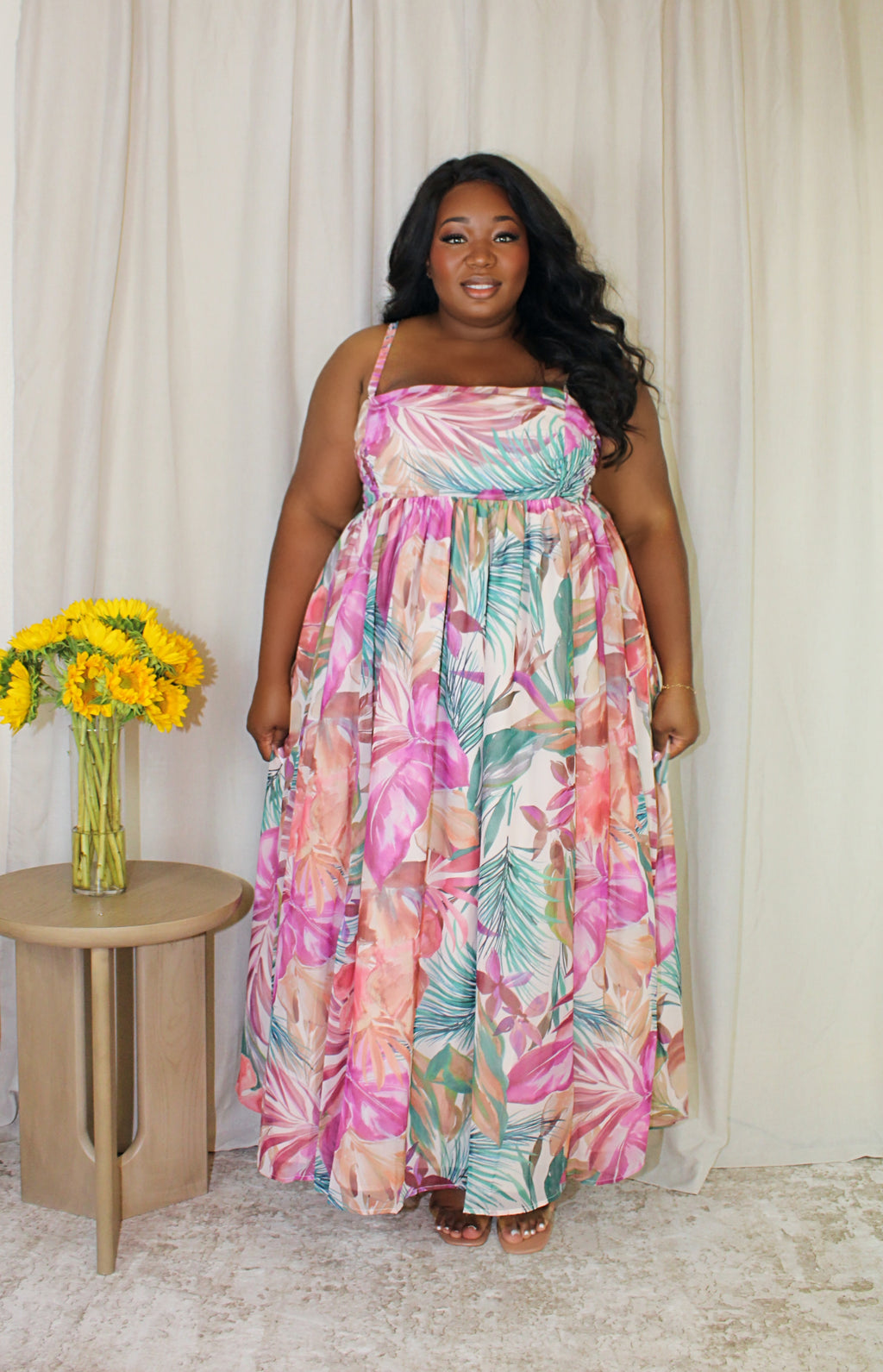 Tropical Chiffon Maxi