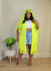 Fringe Cardi | Neon Green