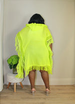 Fringe Cardi | Neon Green