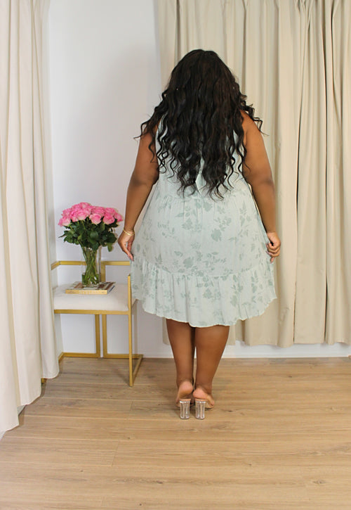 Luxe Tiered Midi Dress | Sage