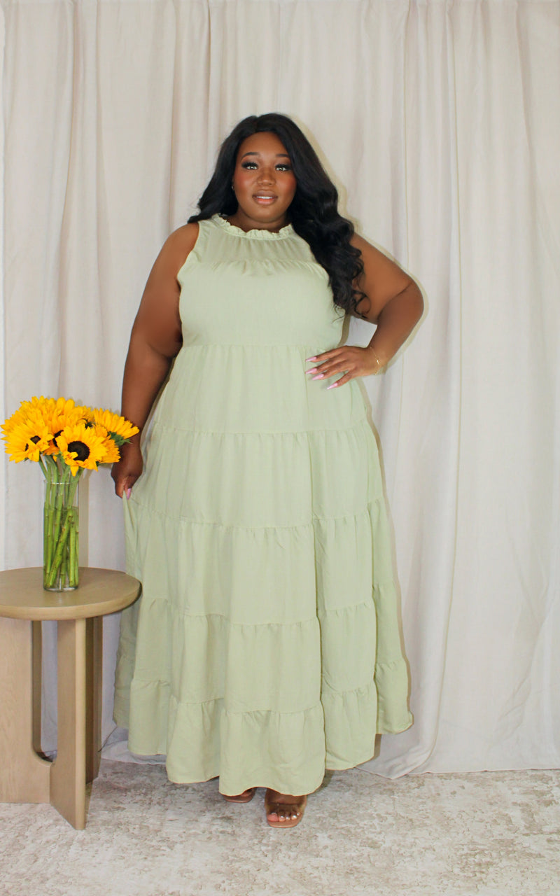 divnoje maxi dress Luxe Tiered Maxi Dress