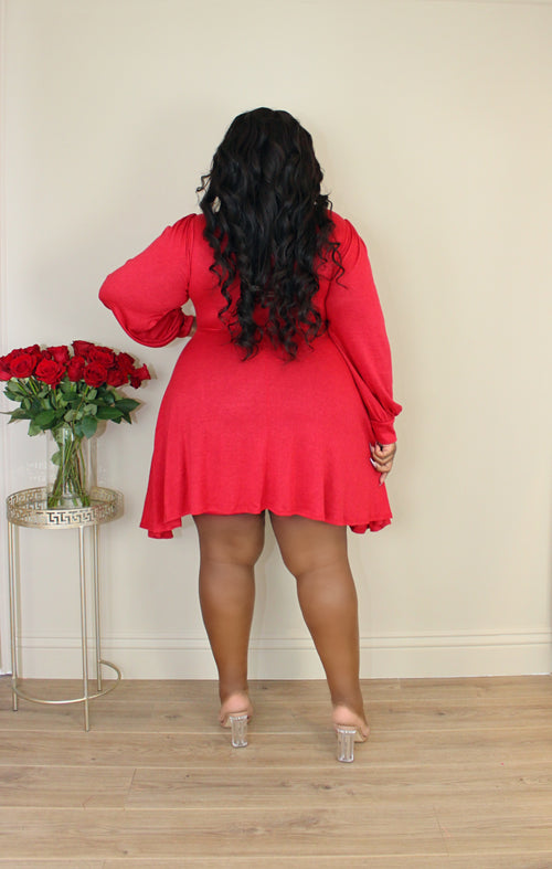 Fit & Flare Sweater Dress | Ruby