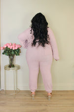 Teddy Jogger Set | Pink Pearl