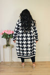 Houndstooth Cardi | Black & Ivory