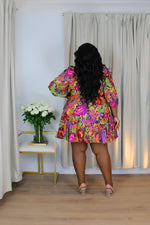 Floral Fit n' Flare Mini Dress | Multi