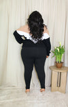 Chevron Sweater Set | Black