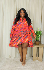 Wild Luxe Shirt Dress | Fire Mix