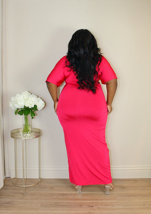 Date Night Maxi Dress | Pink Cherry