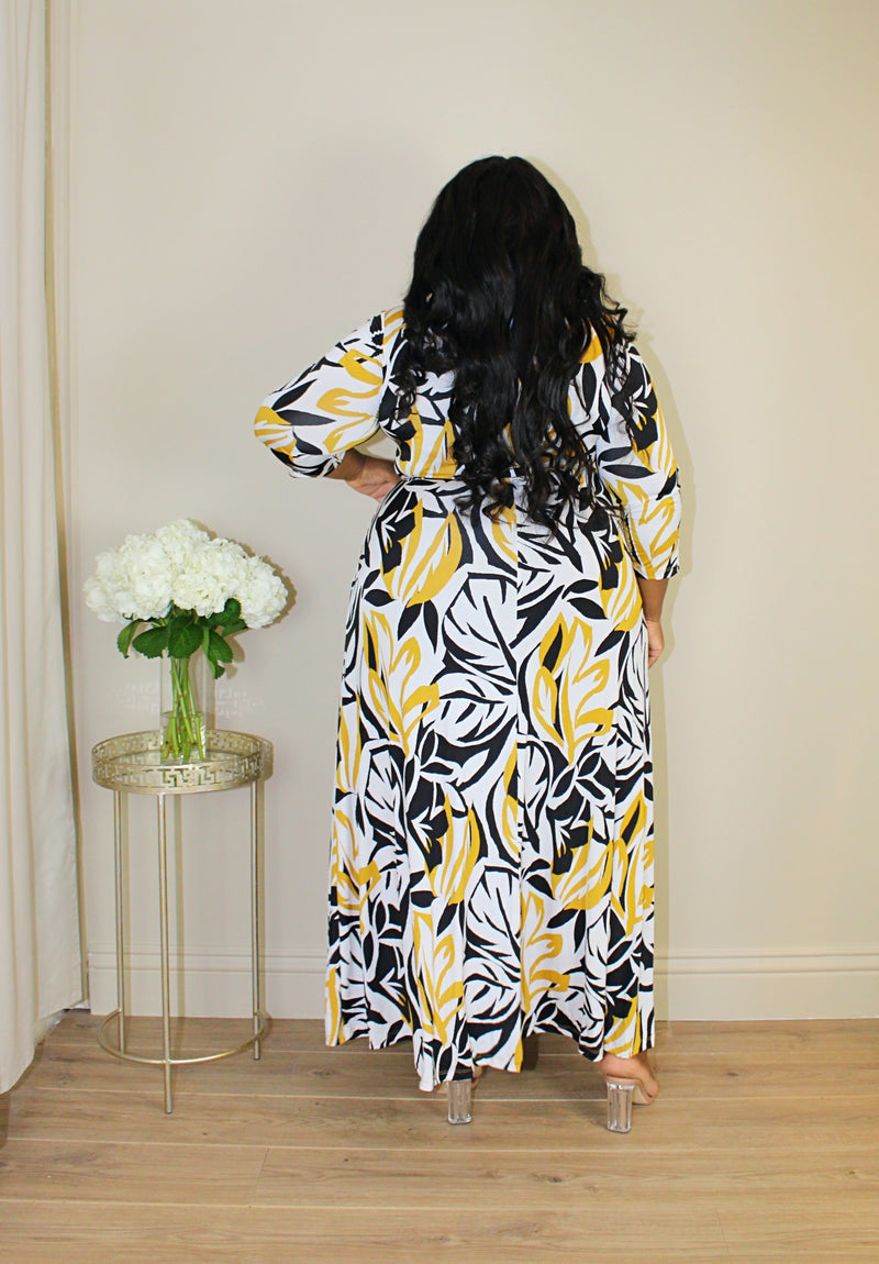 Leaf maxi dress best sale