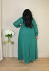 Martini Chiffon Maxi | Emerald