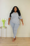 Lounge Legging Set | Heather Gray