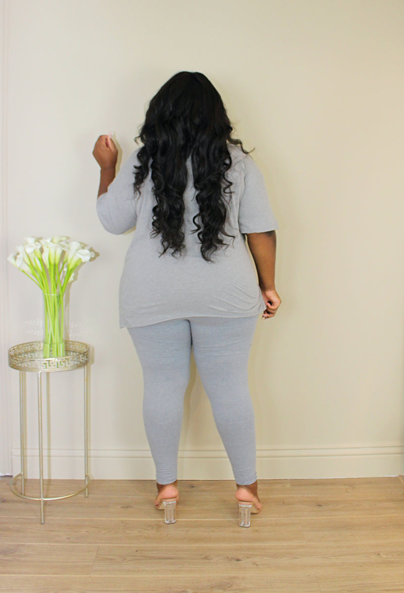 Lounge Legging Set | Heather Gray