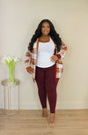 Legging Set | Burgundy (2 Leggings)