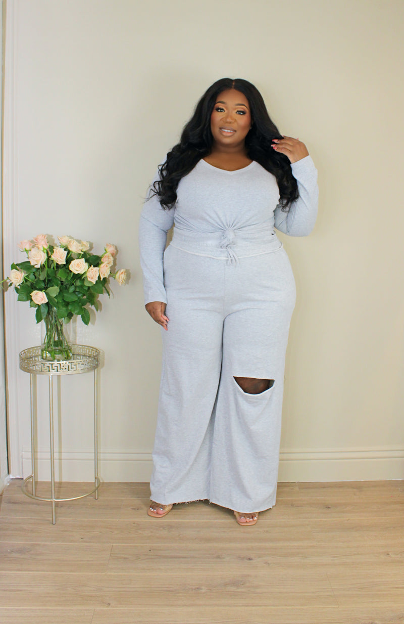 Set the Standard Long Sleeve Pant Set | Heather Gray