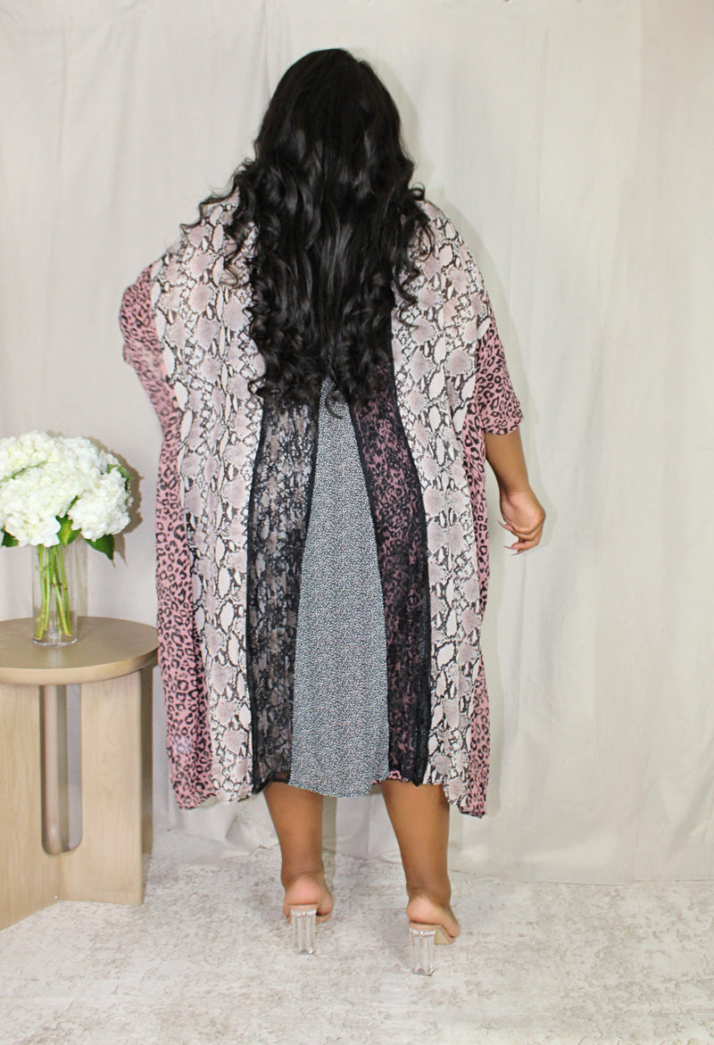 Mixed Media Three Piecee Skirt Set | Multi