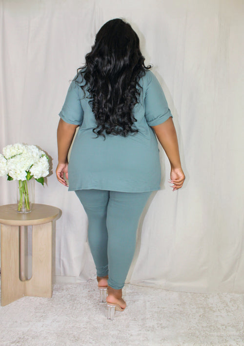 On the Go Legging Set | Soft Jade