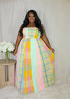 Plaid Maxi Dress | Multi