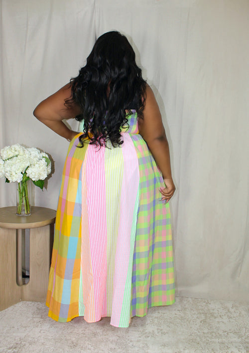 Plaid Maxi Dress | Multi