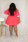 Naomi Mixed Media Tennis Dress | Ruby