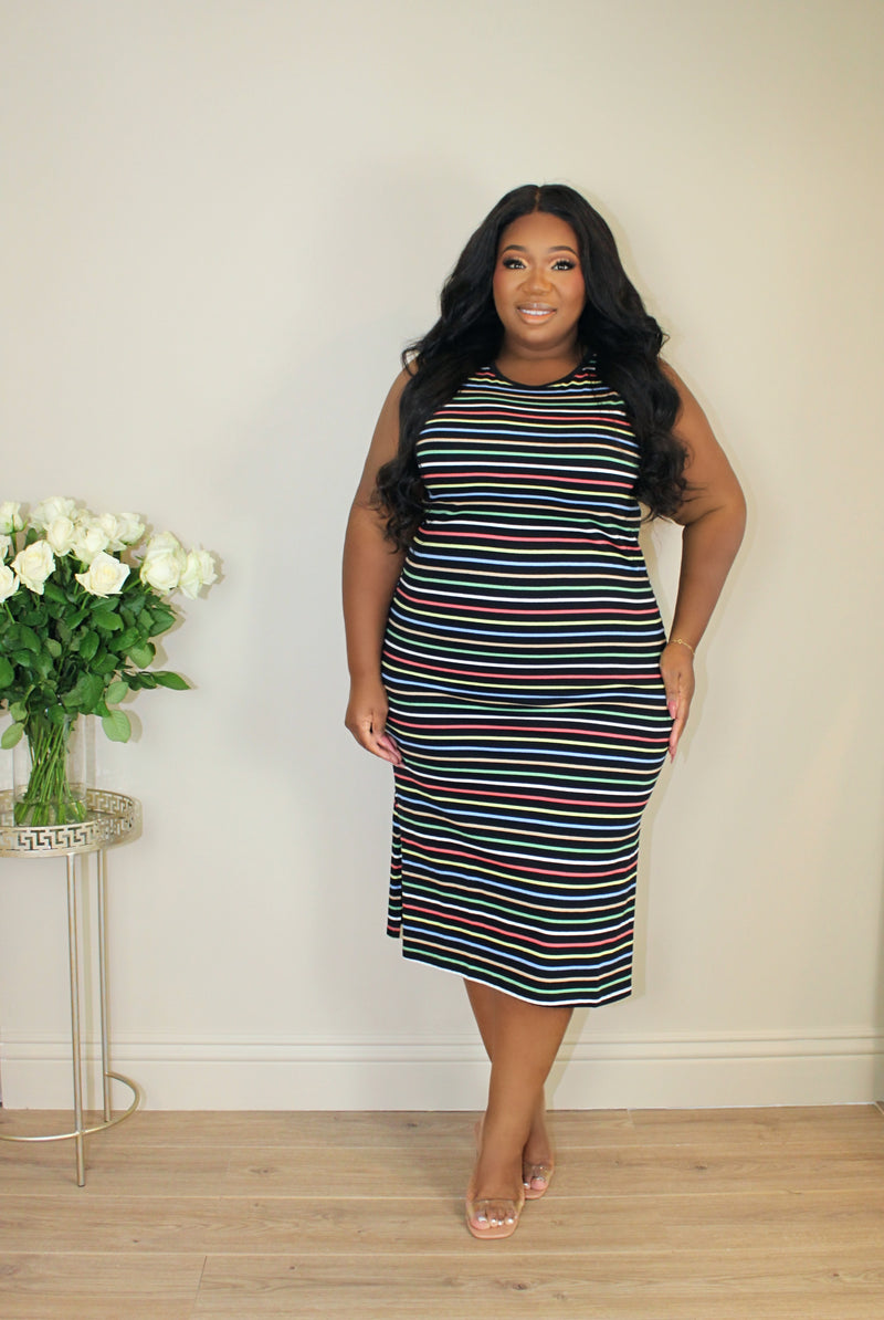 Stripe Me Out Tank Dress | Multi