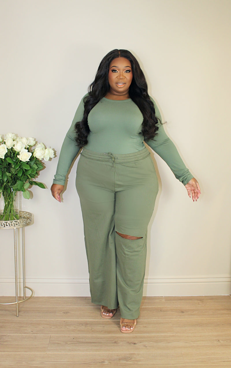 Set the Standard Long Sleeve Pant Set | Olive