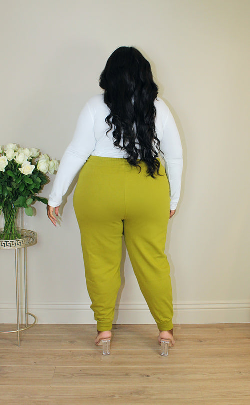 Color Block Jogger Set | Chartreuse