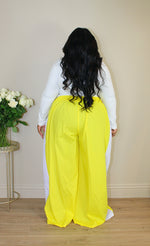 Palazzo Wide Leg Pant | Lemon