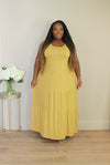 Tiered Maxi Dress | Gold