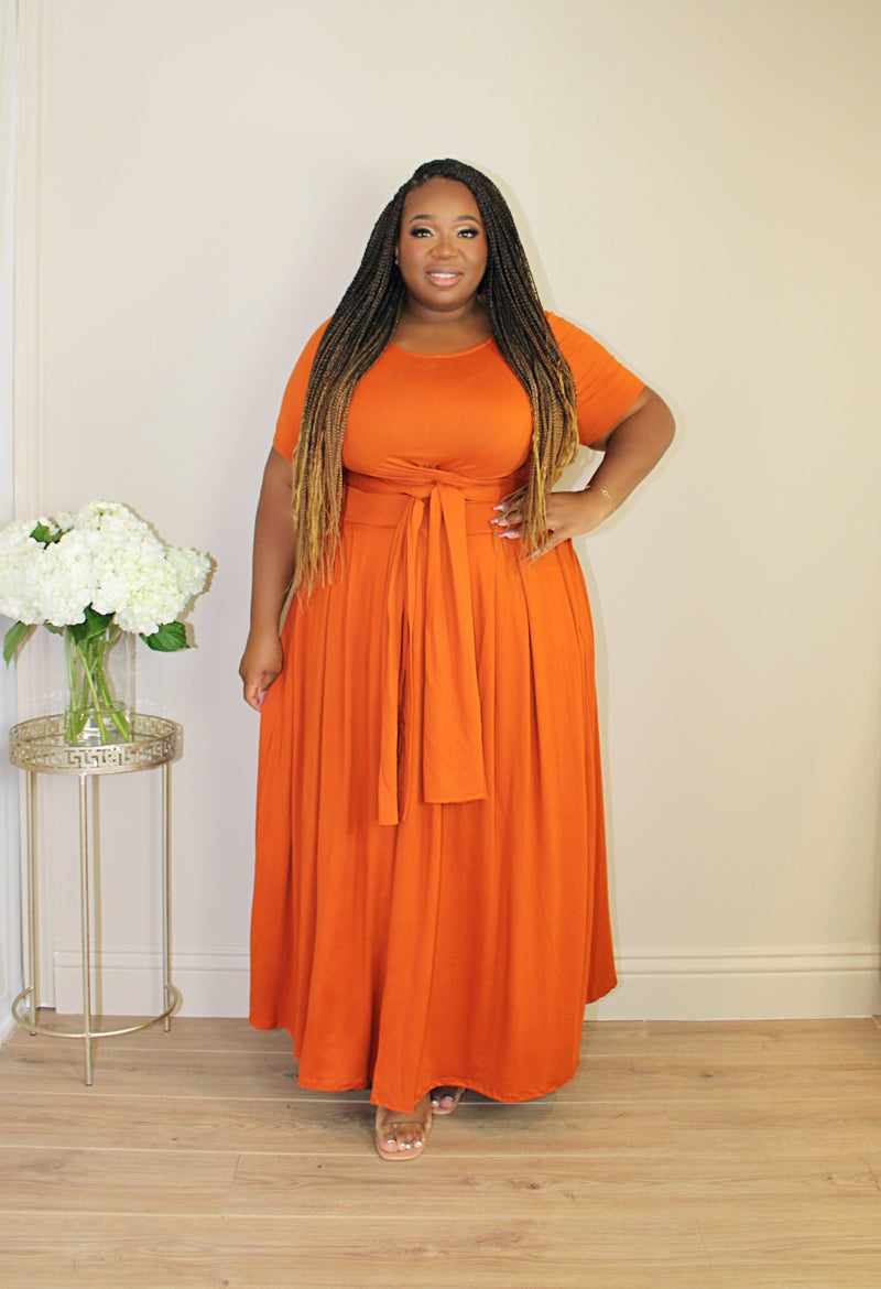 Everything I Need Tie-front Skirt Set | Spice