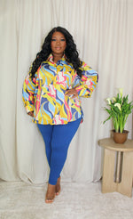 Satin Legging Set | Navy Mix