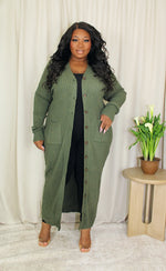 Maxi Cardi | Olive